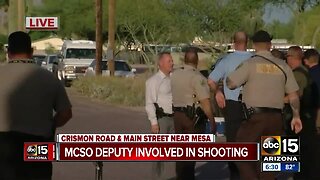 Investigation underway following deputy-involved shooting in Mesa