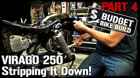 Virago 250 Build - PART 4. Stripping It Down!