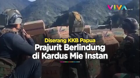 Pesawat Logistik TNI Diberondong Tembakan KKB, Prajurit Berlindung Di Balik Kardus Mie