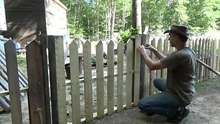 Building My Second Pallet Wood Picket Fence Gate