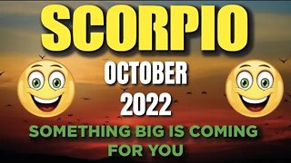 Scorpio ♏️ 😍 SOMETHING BIG IS COMING FOR YOU😍 Horoscope for Today OCTOBER 2022 ♏️ Scorpio tarot ♏️