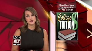 August 31 Deadline to Apply for Free Tuition