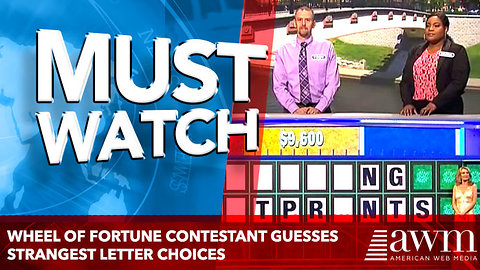 Wheel Of Fortune Contestant Guesses Strangest Letter Choices