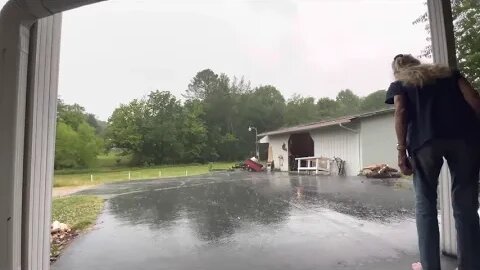 12 minutes of a passing Middle Tennessee thunder storm ⛈️⚡️