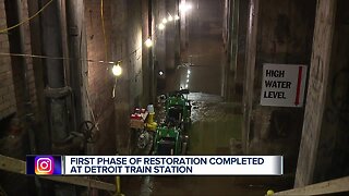 First restoration phase of Michigan Central Train Depot completed