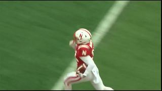 Kade Warner TD Nebraska Spring Game