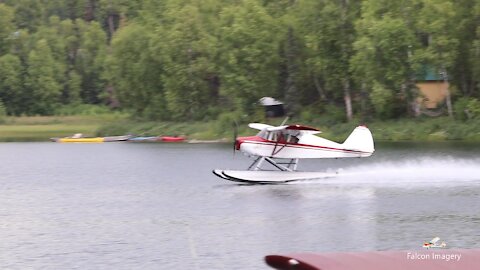 Alaska Floatplane Flying - Sockeye Lake Landing & Takeoff
