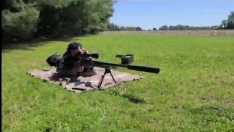 Armalite 50bmg with AAC Cyclops silencer