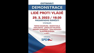 Demonstrace proti vládě pořádaná SPD v Ostravě 29.3.2023