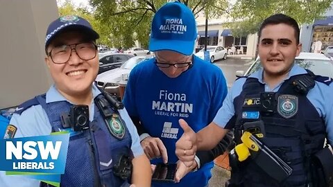 Police respond to a Liberal Party "Weapons and Assault" call from Fiona Martin MP operative