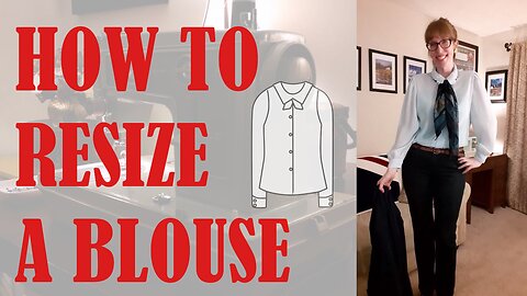 ✔️♻️ HOW TO RESIZE A BLOUSE | SHOULDER PADS BEGONE! ♻️✔️| BUDGETSEW