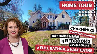 Tour this charming, custom-built home on two lots with a barn and a view of the Tennessee mountains!