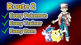 Pokemon Red & Blue Checklist Guide Route 2 / Route 22 / Viridian Forest