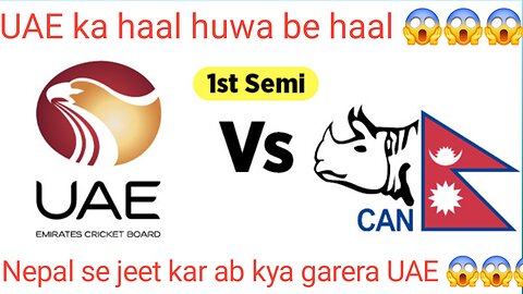 Nepal lost their Semi final Match against UAE 😔.