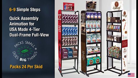 Compact Yet Sturdy 6-Pack Rack USA Made