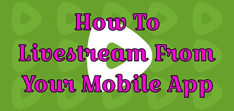 How to Livestream from mobile device on Rumble. #Tutorial #livestream #MrsQueenSunkissed