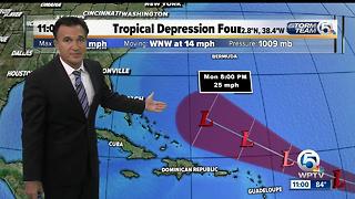 Tropical Depression 4 forms in the Atlantic