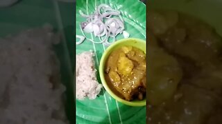 চুঙা বৰা চাউলৰ সৈতে মুৰ্গী মাংস/Bora rice & chicken kosa