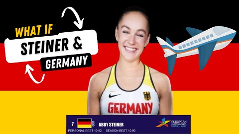 What If Abby Steiner Ran For Team Germany? Gina Lückenkemper. Subscriber Requested Video. #shorts