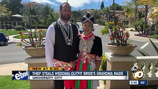 Thief steals wedding outfit bride's grandma made