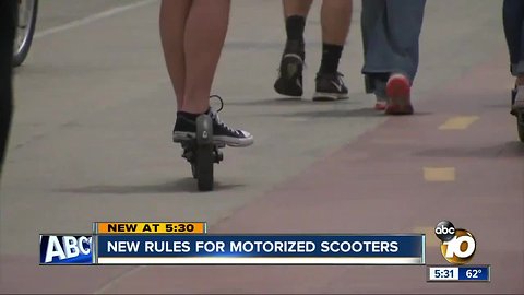 New laws for motorized scooters
