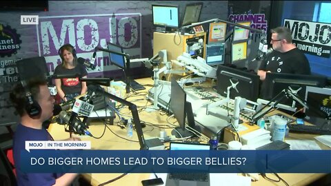 Mojo in the Morning: Do bigger homes lead to bigger bellies