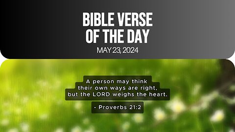 Bible Verse of the Day: May 23, 2024