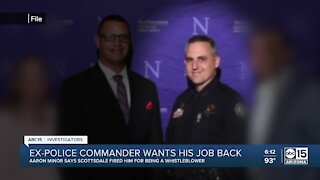 Ex-police commander wants his job back