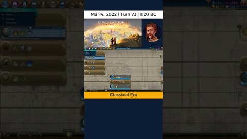 #oneturnadaychallenge #civ6 – Turn 73 - CURRENCY! #shorts