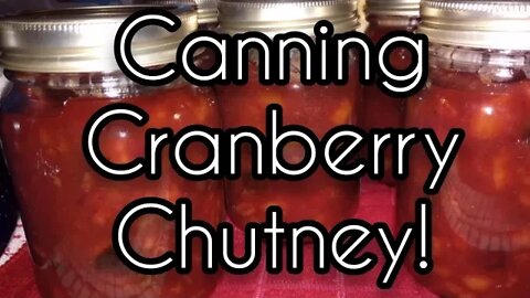 Canning Cranberry Chutney for Thanksgiving! - Ann's Tiny Life and Homestead