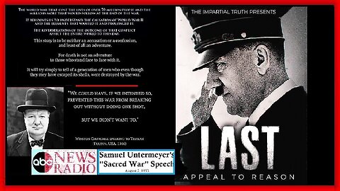 ADOLF HITLER: A LAST APPEAL TO REASON (2017) | BY IMPARTIAL TRUTH | (DOCUMENTARY)