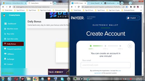 How To Make Money For Free Claiming Daily Bonus Coins At CreamyGame And Withdraw At Payeer