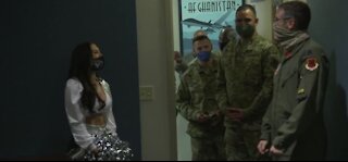 Raiders thanked servicemembers at Creech Air Force Base
