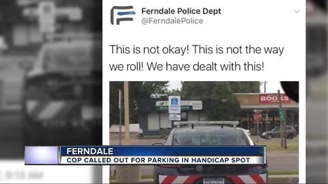 Ferndale police tweet picture calling out officer for parking decision