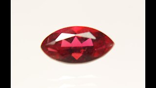 Hydrothermal Red Beryl Bixbite Marquise