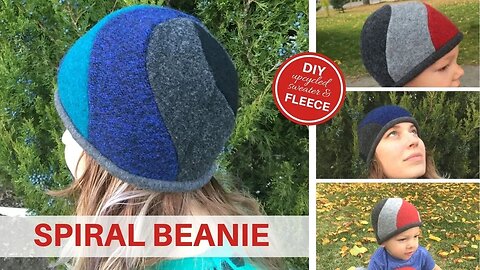 DIY SPIRAL BEANIE | SEWING Tutorial