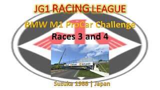 Race 3 - 4 | JG1 Racing League | BMW M1 ProCar | Suzuka 1988 | Japan