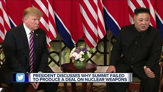President Trump discusses why summit failed to produce deal on nuclear weapons