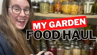 Pantry Tour! What A Years Worth Of Organic Garden Produce looks Like Processed And In Storage.