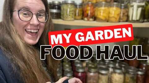 Pantry Tour! What A Years Worth Of Organic Garden Produce looks Like Processed And In Storage.
