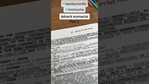 Video 2. #adverbscenario In this video I talk about the adverb scenario. www.leonardoedwards.com
