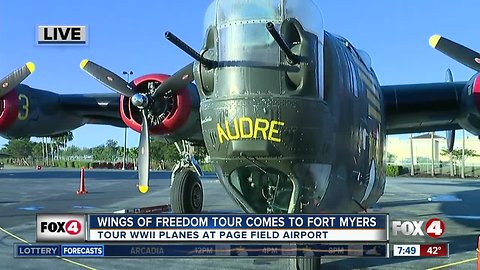 Wings of Freedom tours available in Fort Myers - 7:30am live report