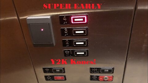 SUPER EARLY 2000 Kone Series 220 Traction Elevators at Triad Center Building (Greensboro, NC)