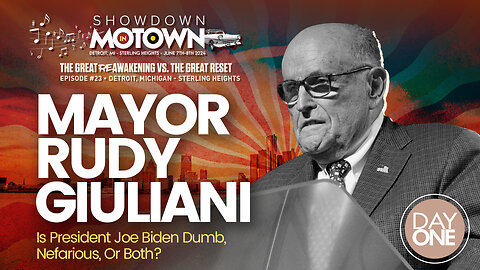 Mayor Rudy Giuliani | Mayor Rudy Giuliani Speaks At ReAwaken America Tour Detroit, Michigan! Join Navarro, Flynn, Eric Trump & Team America At Oct 18-19 Selma, NC ReAwaken! Request Tix Via Text 918-851-0102