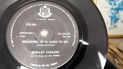 Breaking Up Is Hard To Do ~ Shelley Fabares ~ 1962 PYE 45rpm Vinyl Single ~ 1963 Bush SRP31D