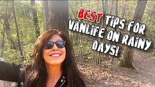 VanLife | Alone in the Woods & What Happens in My TINY VAN When it Rains?