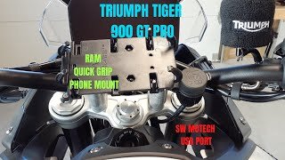 Triumph TIGER 900 GT PRO USB PORT AND PHONE MOUNT