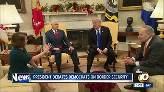 President debates Democrats on border security