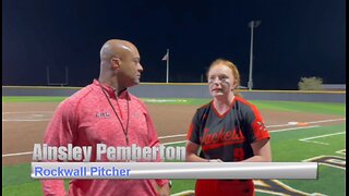 Rockwall Pitcher Ainsley Pemberton