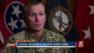 Local Soldier's Salute Goes Viral